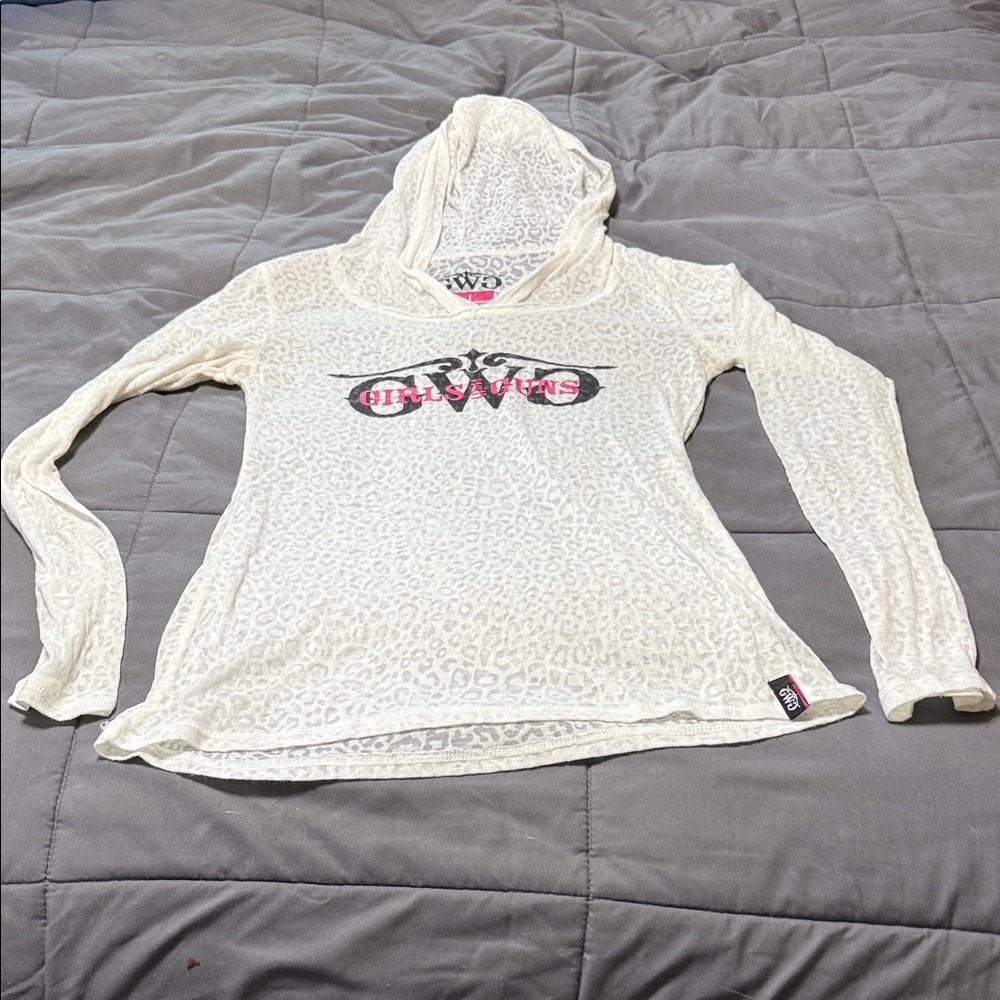 Stylish Cream Hooded Sweatshirt